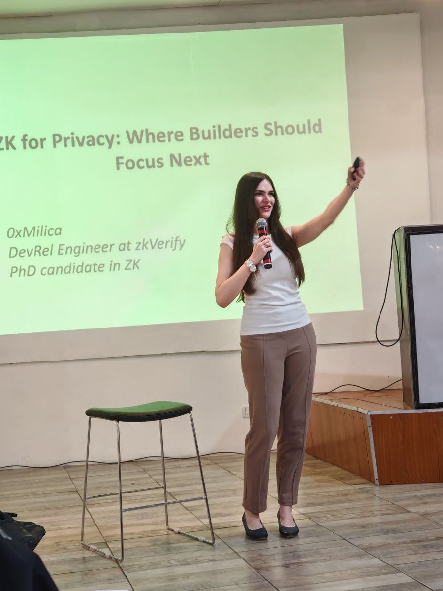 0xMilica's tweet image. Last week during @EFDevcon I gave a talk at ZK Real World Summit about where builders should focus next when it comes to building privacy with ZK ✨

Thank you @zk_monk for hosting me 🤗