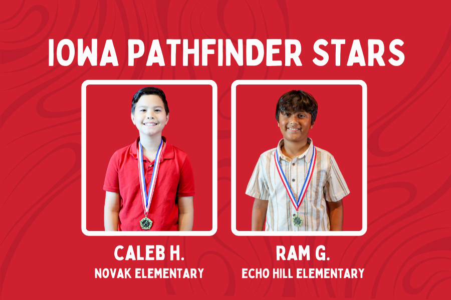 Two of our 14 National Math Star nominees received an additional honor and were named Iowa Pathfinder Stars. Read more at linnmar.k12.ia.us/news/fourteen-… #WeAreLinnMar