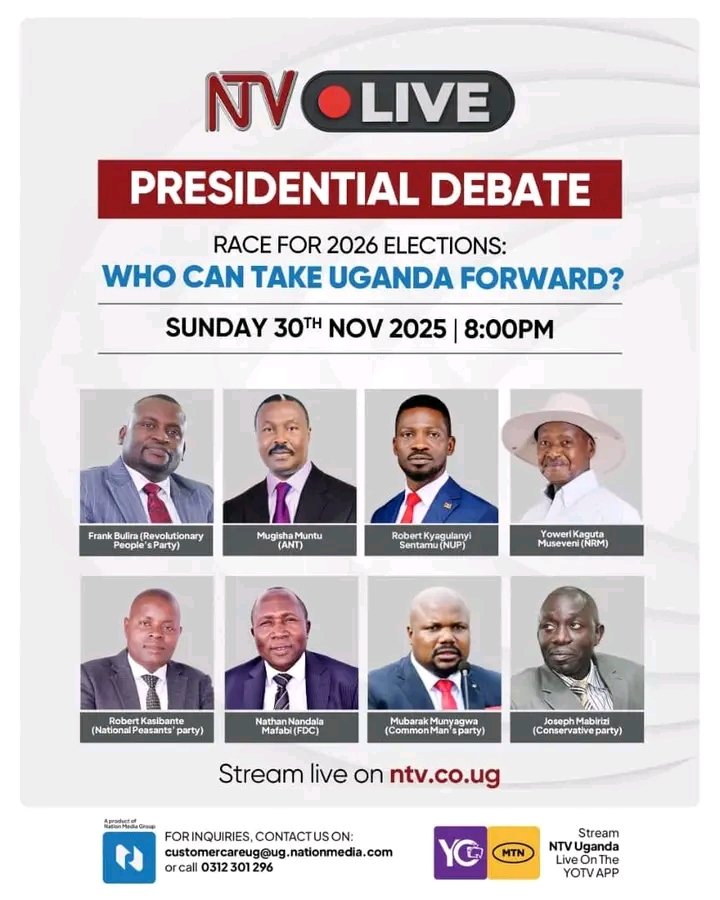 DisanPro's tweet image. Ntv pushing for a second Presidential debate on record ✌️.
@HEBobiwine @NUP_Ug @KagutaMuseveni @NRMOnline @NandalaMafabi @FDCOfficial1