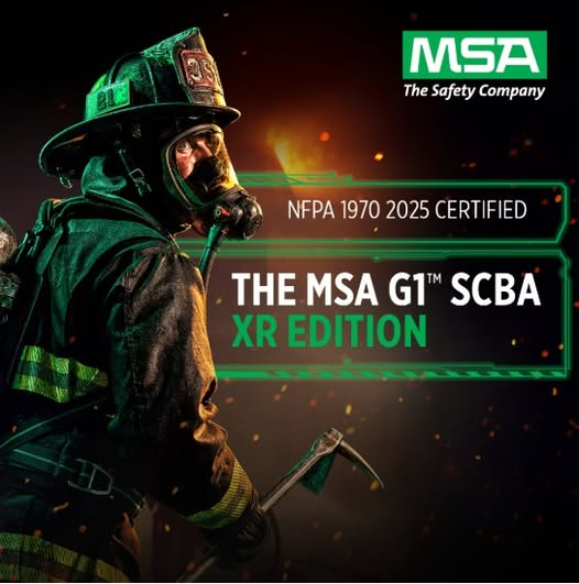 ABCFireSafetyMB's tweet photo. Get a seamless stream of information with the G1™ SCBA XR Edition, an evolution of the classic with a decade of MSA innovation.  The MSA G1™ SCBA XR Edition technology system is capable of functions that go well beyond delivering air. https://t.co/5VPFvD6BBb https://t.co/vVa44CaxkG