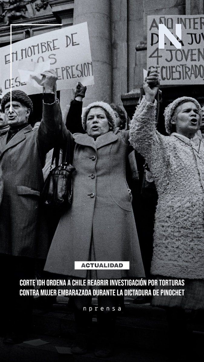 ⚡La Corte IDH condenó a Chile por no investigar las torturas sufridas por Lucía Acevedo, detenida embarazada en 1973. El fallo obliga a reabrir el caso y perseguir responsabilidades. Más información:
 instagram.com/reel/DRiMFWRCU…