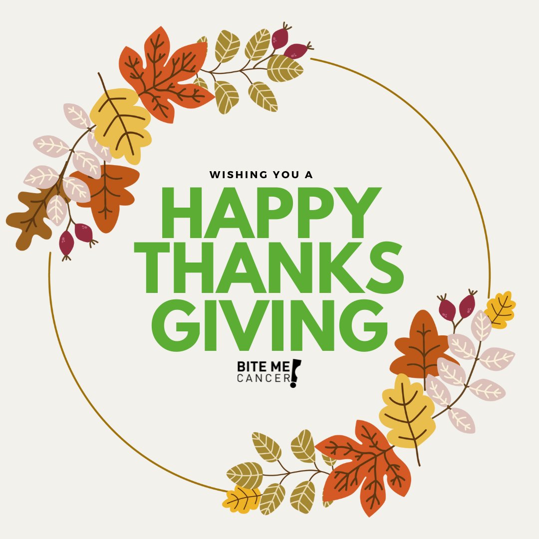 bitemecancerorg's tweet image. We’re wishing you a Thanksgiving filled with love, gratitude, and meaningful moments with the people who matter most. Happy Thanksgiving! 🧡