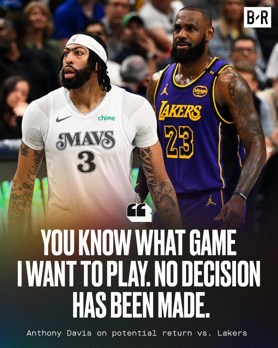 AD wants to make his return on Friday against the Lakers 🍿🔥