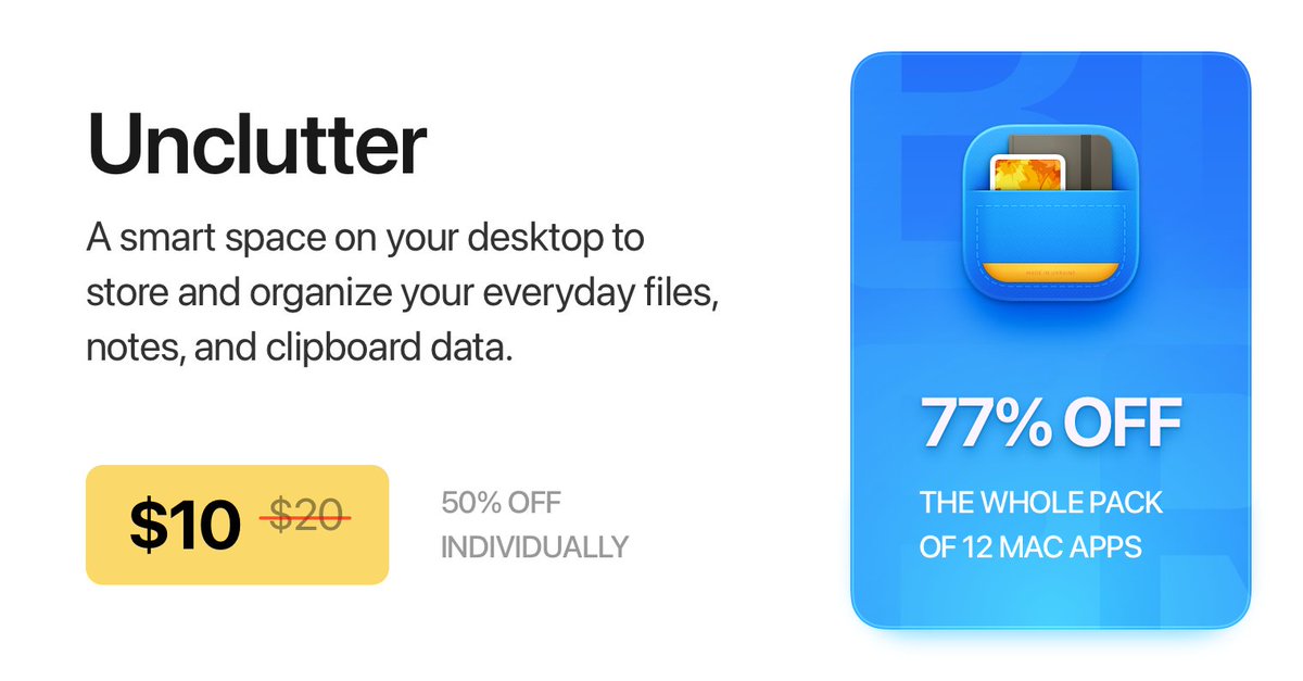 Unclutter tweet media