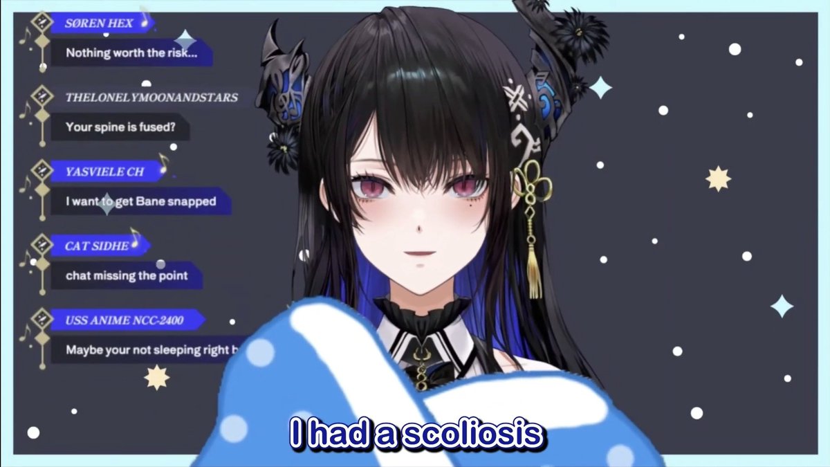 ShinoNugget's tweet photo. I never thought I might have scoliosis like one of my oshi. When the doctor informed me about the possible operation, I was scared, but after much thought, I decided, and I live happily with my loved ones who support me so far! 🥹💙
#RavenCrafts #Jailbirds https://t.co/XlbcmrNlBF