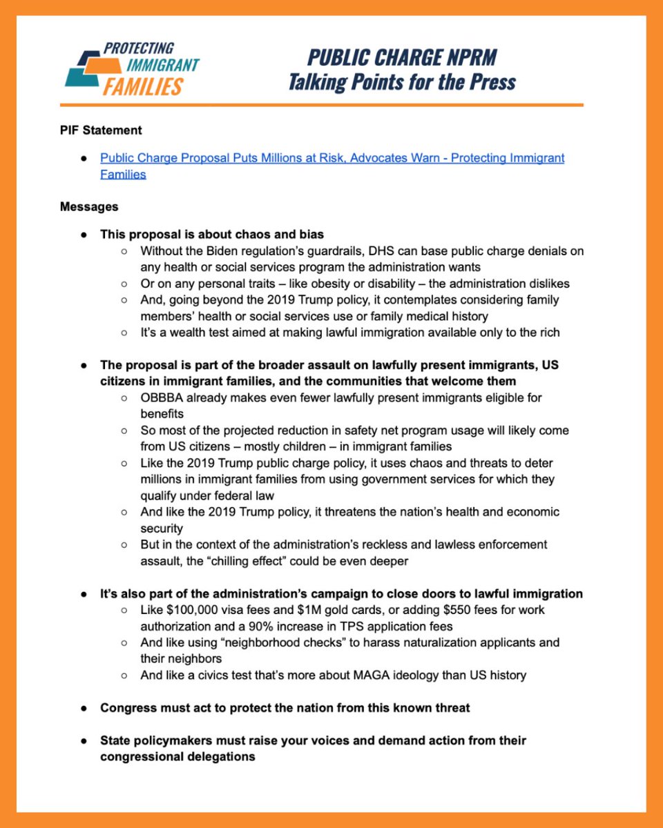 PIFCoalition's tweet image. Now on our website: Find resources to explain what’s happening with the recent public charge proposals; get talking points for community members or press; and more. Visit our website at PIFCoalition.org/PublicCharge for these resources and more.