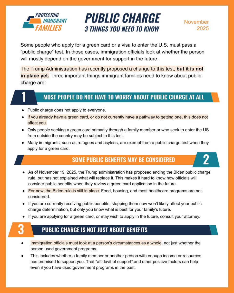 PIFCoalition's tweet image. Now on our website: Find resources to explain what’s happening with the recent public charge proposals; get talking points for community members or press; and more. Visit our website at PIFCoalition.org/PublicCharge for these resources and more.