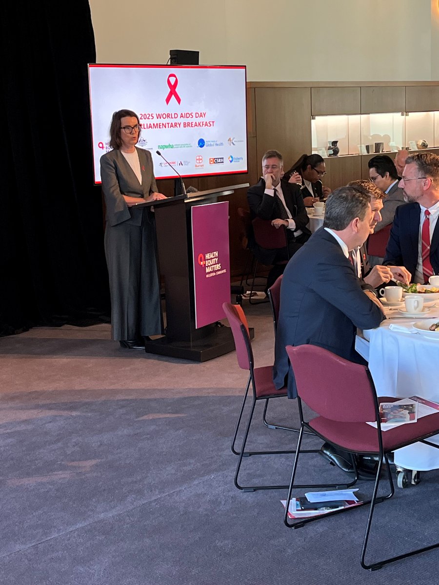 Australia’s Shadow Minister for Health and Aged Care, Senator the Hon <a href="/Anne_Ruston/">Anne Ruston</a> commits to the spirit of bipartisanship at the World AIDS Day Parliamentary Breakfast. 

The HIV response requires collaboration. We thank the opposition for their continued support.

#WorldAIDSDay