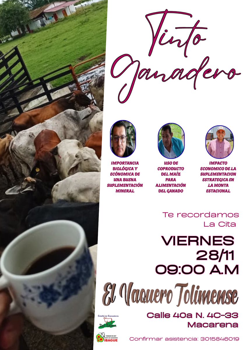 La cita es el viernes 28 de noviembre a las 9:00 a.m.