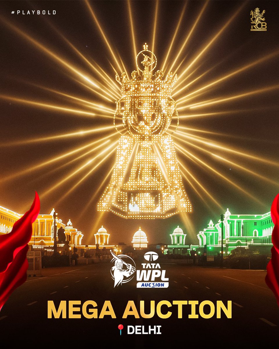 RCBTweets's tweet image. Spotlight on. Bids loaded. Paddles ready. Auction day is here! 🔨⚡️

Drop a ‘❤️’ to wish our Think Tank all the luck for the Auction Day action. 🍀🎬

#PlayBold #ನಮ್ಮRCB #WPLAuction