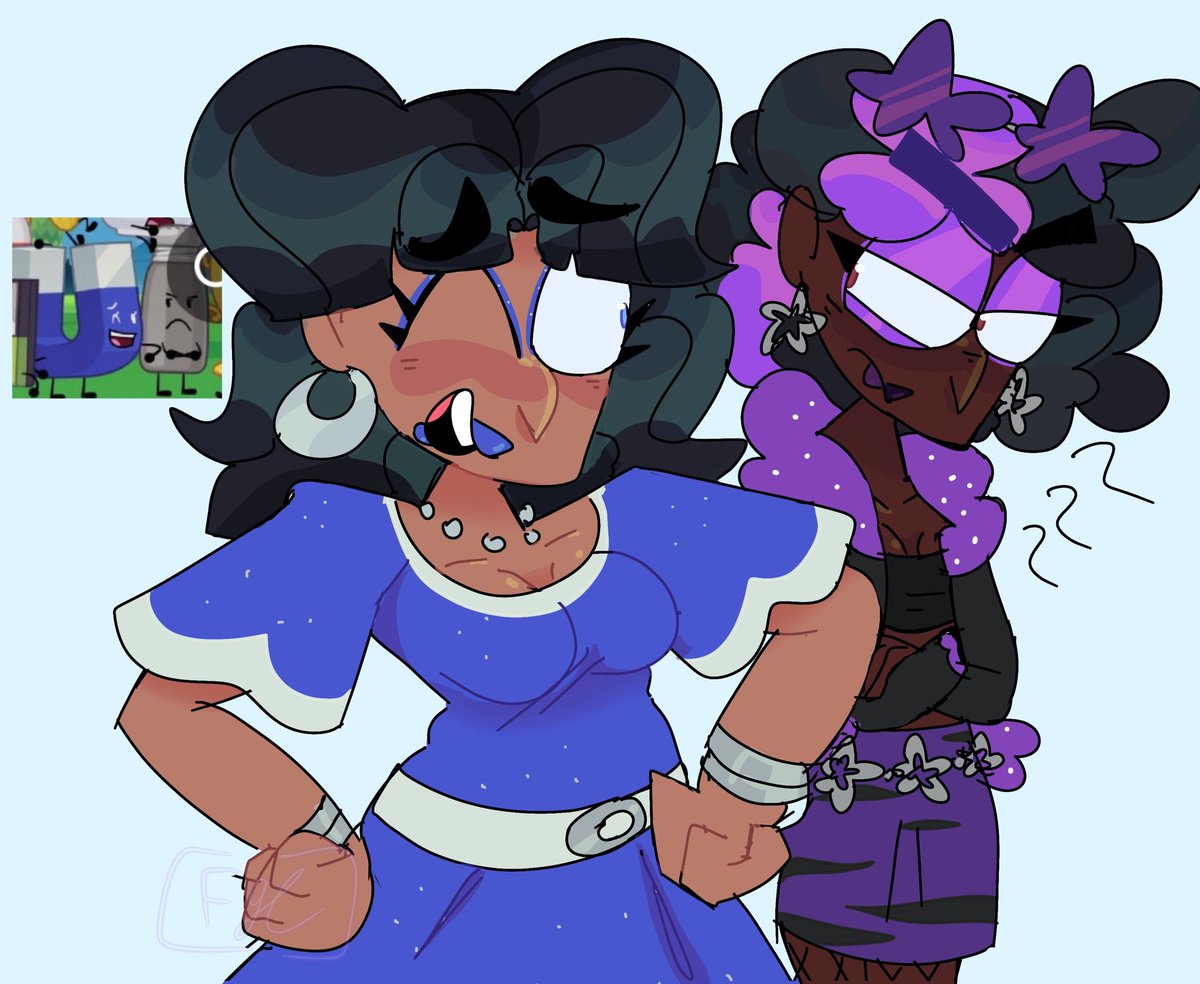 Sillygoose363's tweet image. Yuri? In my ii banner? It’s more likely than you think 

[ #inanimateinsanity #osc ]