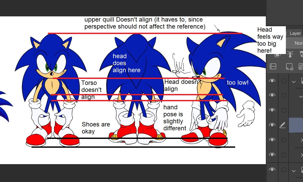 DaOneJuda's tweet image. Here&apos;s some stuff i&apos;ve noticed, they shouldn&apos;t be too hard to fix, also, I reccomend using a grid or some lines to keep proportions consistent, Hope this helps, I really like the art here!