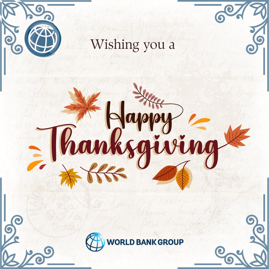 Grateful this #Thanksgiving2025 for our <a href="/WorldBank/">World Bank</a> Treasury team and partners. Together, we accomplished more than I have ever thought possible. Our bond proceeds supported 600+ development projects helping people access quality health and nutrition services.
#Gratitude