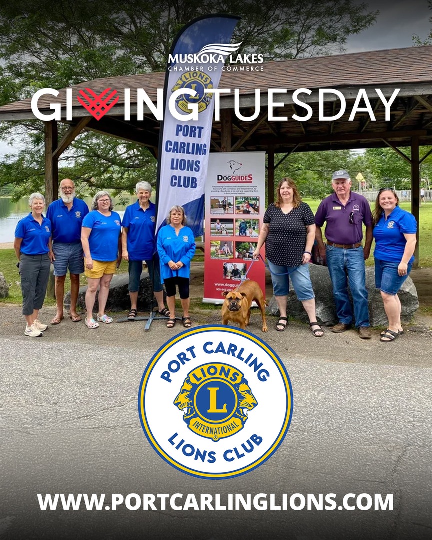 The Port Carling Lions Club are all about supporting local kids, seniors, and community programs right here in Muskoka. Give local here: portcarlinglions.com