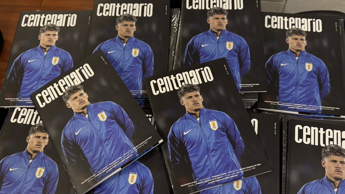 🗞️ Salió <a href="/RCentenario_Uy/">Revista CENTENARIO</a> en su segunda edición.

➡️ Maxi Araujo
➡️ Alejandro Lembo
➡️ Matías Arezo
➡️ Urreta FC
➡️ Los grandes #TierraAdentro
➡️ Hockey
➡️ Estadio Campeón del Siglo
➡️ Copa América 1983
➡️ Maternidad en el fútbol.

📲 099 330 911