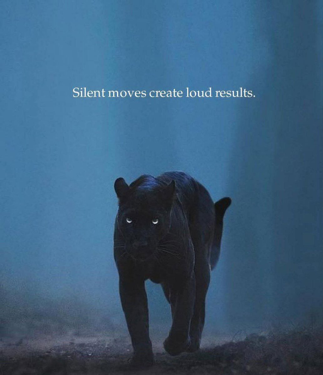 التحركات الصامتة تحدث نتائج مدوية ."