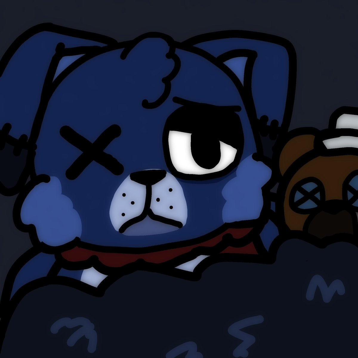 fanboblol's tweet image. More Bailey
Honestly this is more of a comfort drawing for me, but also ties into Bailey himself
He is a lonely bunny