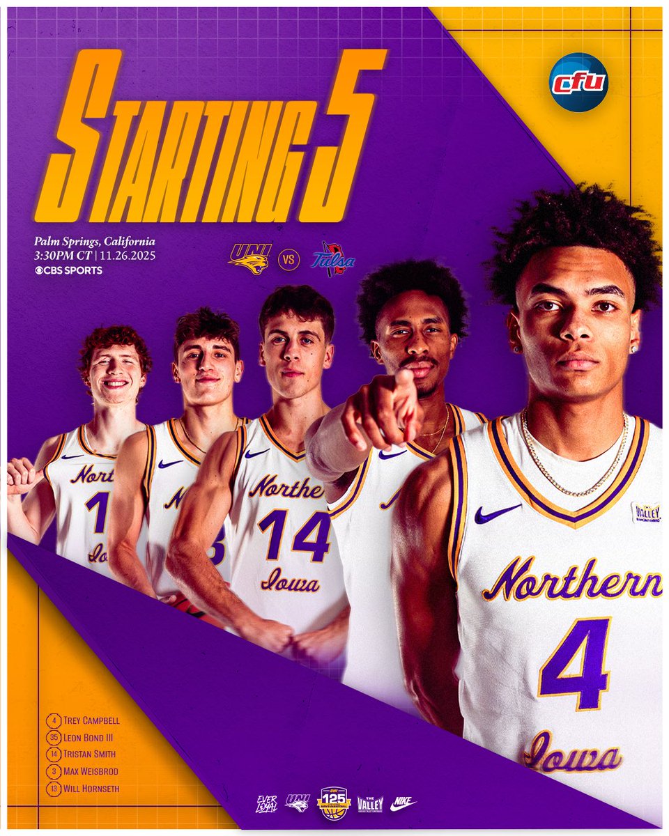 The Staring Unit 🏀, Presented by <a href="/CFUNews/">Cedar Falls Utilities</a> 

#EverLoyal | #1UNI | #Family | #UNIMBB125