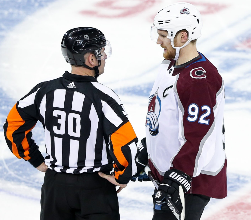 ScoutingTheRefs's tweet photo. Refs for @SanJoseSharks @Avalanche are Tom Chmielewski (#18) and Kendrick Nicholson (#30). Tonight's officials: https://t.co/TQgzY3ii7S
#SJSvsCOL #TheFutureIsTeal #GoAvsGo #Avs #Sharks https://t.co/23iJ4IBkzS