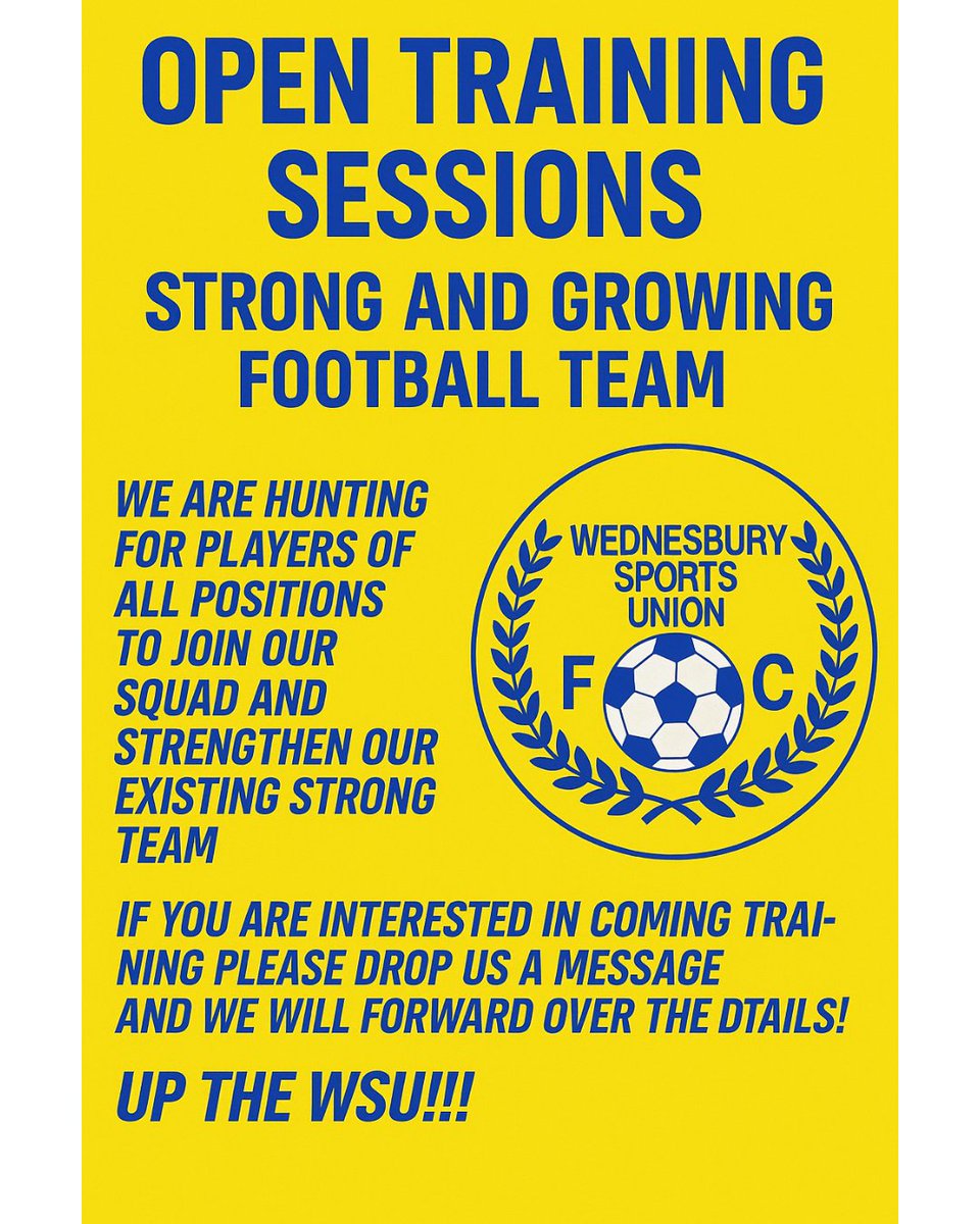 Wednesbury Sports Union FC tweet media