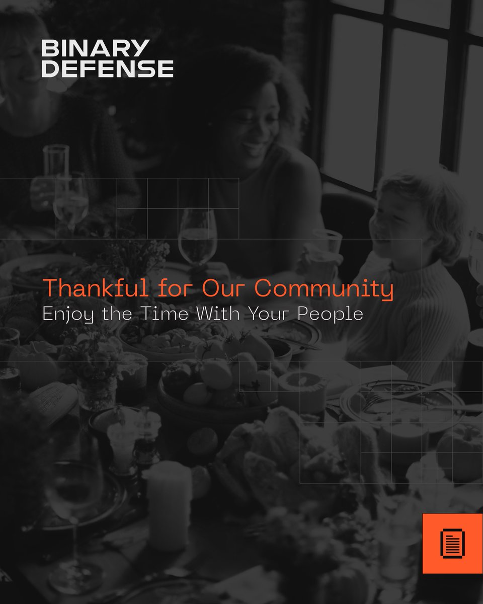 Binary_Defense's tweet image. Grateful for the defenders who protect people, data, and trust every day.

From all of us at Binary Defense, enjoy the time off!