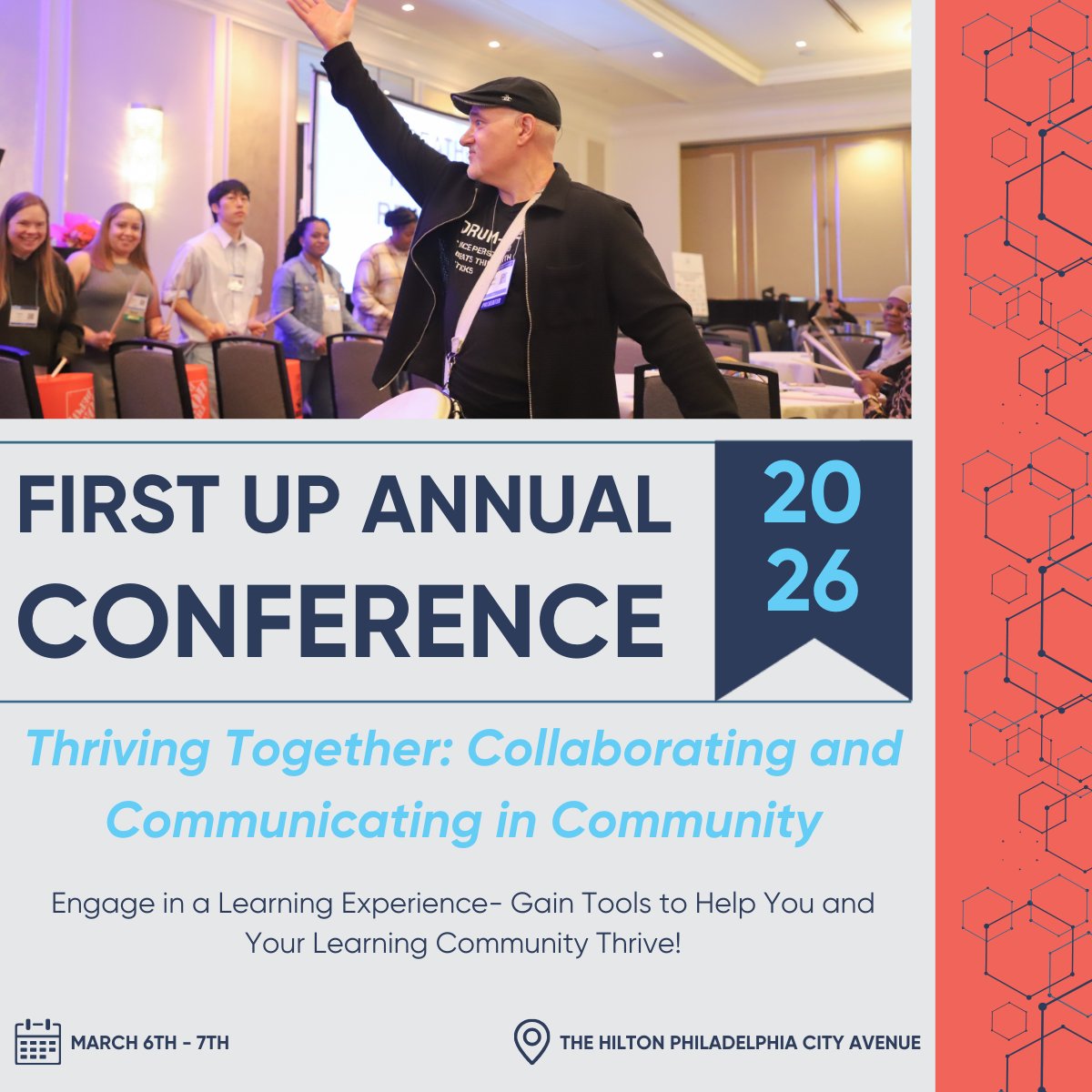 FirstUpEarlyEd's tweet image. Celebrate Thanksgiving by registering for the 2026 First Up Conference! Join us March 6-7, 2026 for a time to learn and grow! Click the link to register and take advantage of our Early Bird Pricing while it lasts!

loom.ly/P78LwdA

#FirstUp #FirstUpConf26 #ECE