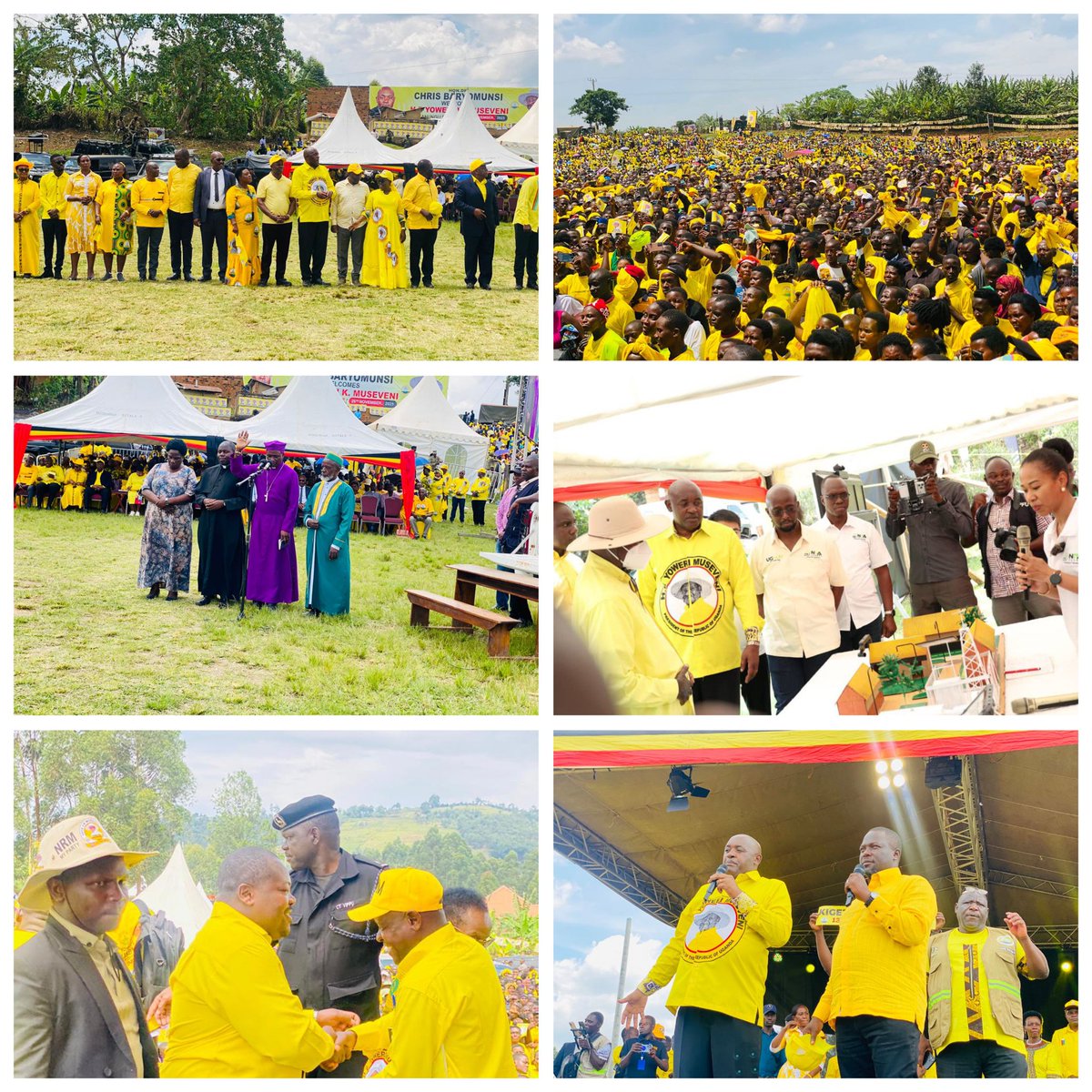 At a lively rally today, President Museveni unveiled major development plans, including road upgrades and job creation initiatives aimed at transforming the region.With promises of improved infrastructure &amp;digital connectivity, the NRM's vision for a prosperous Kanungu is clear.