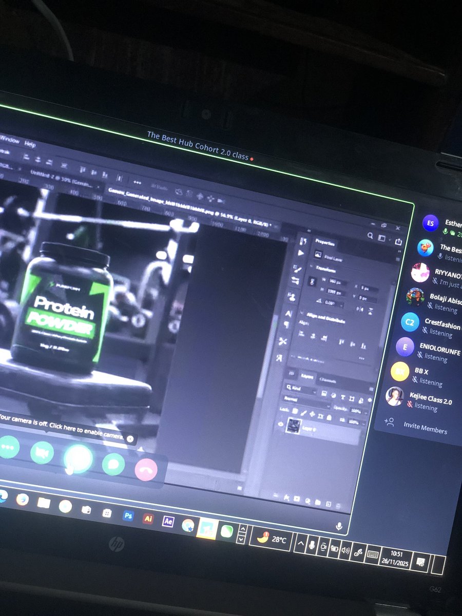 TheBest_Hub's tweet image. Another powerful class done!
Tonight, Cohort 2 unlocked new skills and deeper understanding.
Proud of the progress already!
#TheBestHub #DesignGrowth