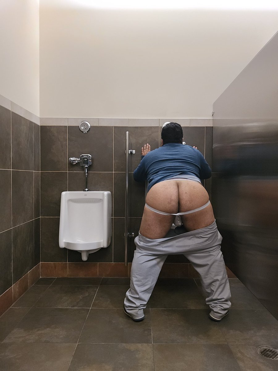 Got horny in a public restroom