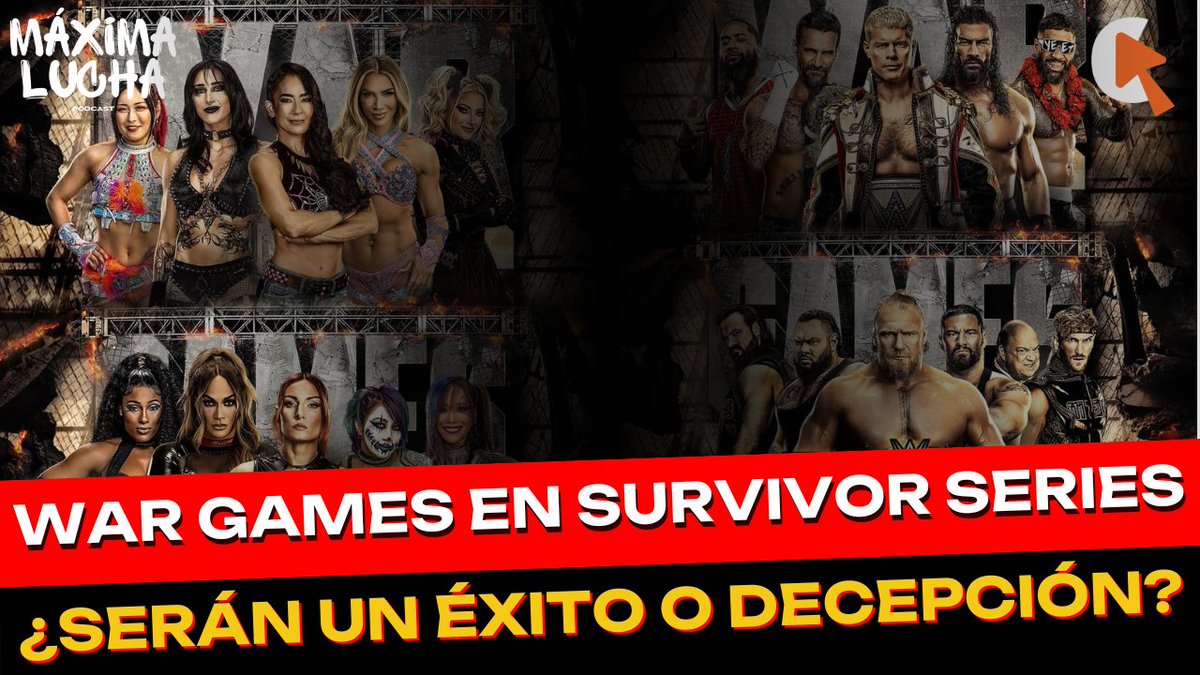¡WAR GAMES EN SURVIVOR SERIES, ¿SERÁN UN ÉXITO O DECEPCIÓN? 🤔

Ya viene <a href="/MaximaLucha/">Maxima Lucha</a> con: <a href="/DavidMorales911/">David Morales //🎙🇪🇨</a> - <a href="/albertojorge86/">Alberto Jorge</a>

Míralo por Cromaclic ▶️ youtu.be/_-KL9BFfGic?si…

#MáximaLucha #WWE #BrockLesnar #LuchaLibre #SurvivorSeries