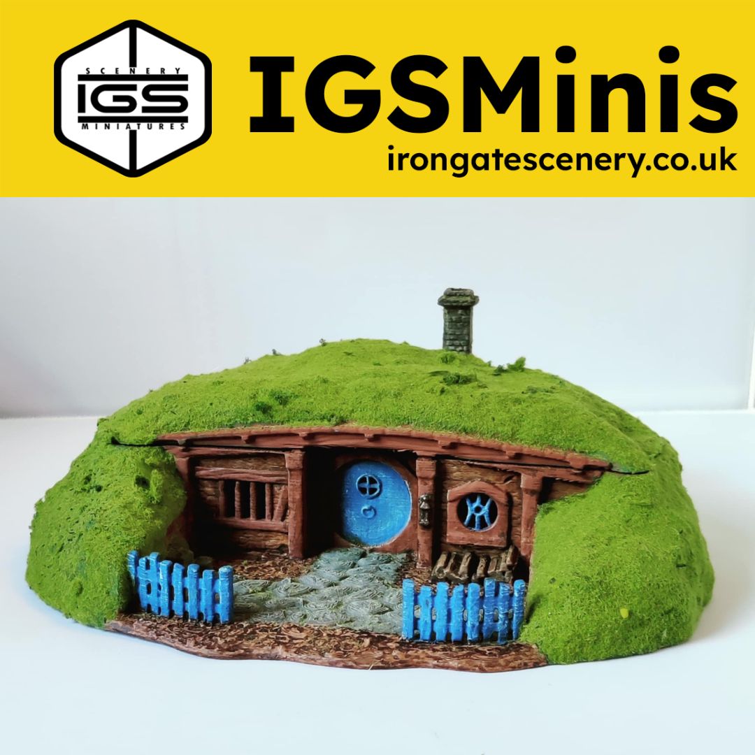 Hobbit vibes for the holidays? Yes, please! 🏡🎄

Our hobbit-themed houses make amazing Christmas gifts—and they’re cheaper right now in our Black Friday sale.

irongatescenery.co.uk/scenery-terrai…

#wargaming #dnd #mesbg #tabletopgaming #terrain #miniatures #igsminis