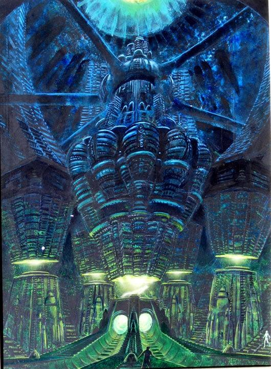 radiodormouse's tweet image. 1/ Concept art from David Cronenberg’s Total Recall era. Fun fact: Kuato and the other mutants weren’t in Phillip K Dick’s We Can Remember It for You Wholesale. They were Cronenberg inventions that survived into Paul Verhoeven’s film. #TotalRecall