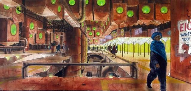 radiodormouse's tweet image. 1/ Concept art from David Cronenberg’s Total Recall era. Fun fact: Kuato and the other mutants weren’t in Phillip K Dick’s We Can Remember It for You Wholesale. They were Cronenberg inventions that survived into Paul Verhoeven’s film. #TotalRecall