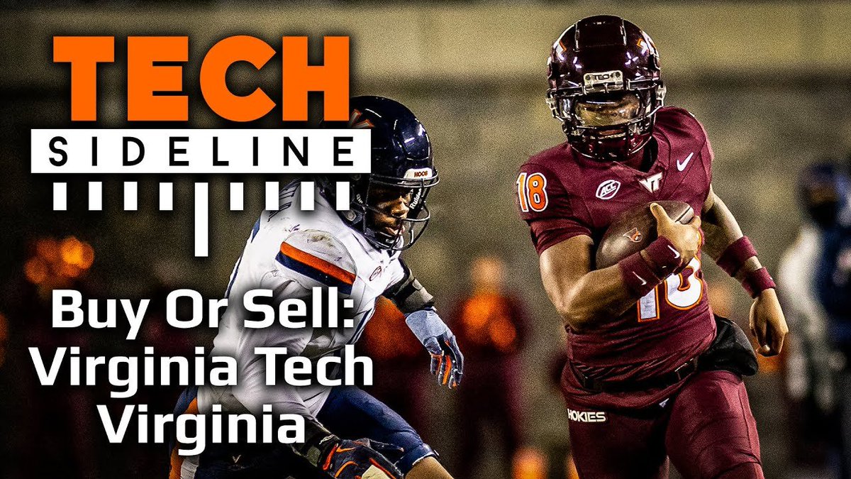 TechSideline's tweet image. Buy Or Sell: Virginia Tech At Virginia 

What do you think will happen on Saturday when the #Hokies and Cavaliers clash in Charlottesville? Our staff provides their final Buy or Sell picks of the season. (11 minutes)
youtube.com/watch?v=q9ysuX…