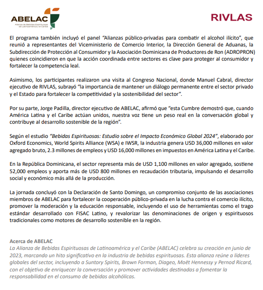 Compartimos el comunicado de prensa con relación a nuestra Tercera Cumbre ABELAC 2025 🤝🌎🇩🇴
#ABELACSummit2025
lnk.ua/be8AJklV5