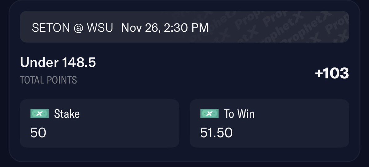 FitzDFS's tweet image. FREE CBB play on @PlayProphetX 💎

Seton Hall/WSU under 148.5 (+103) ⬇️

Seton hall under in last 8/12 and 339th in tempo. Should control the tempo 

#FreePicks #CBB #GamblingX #POTD