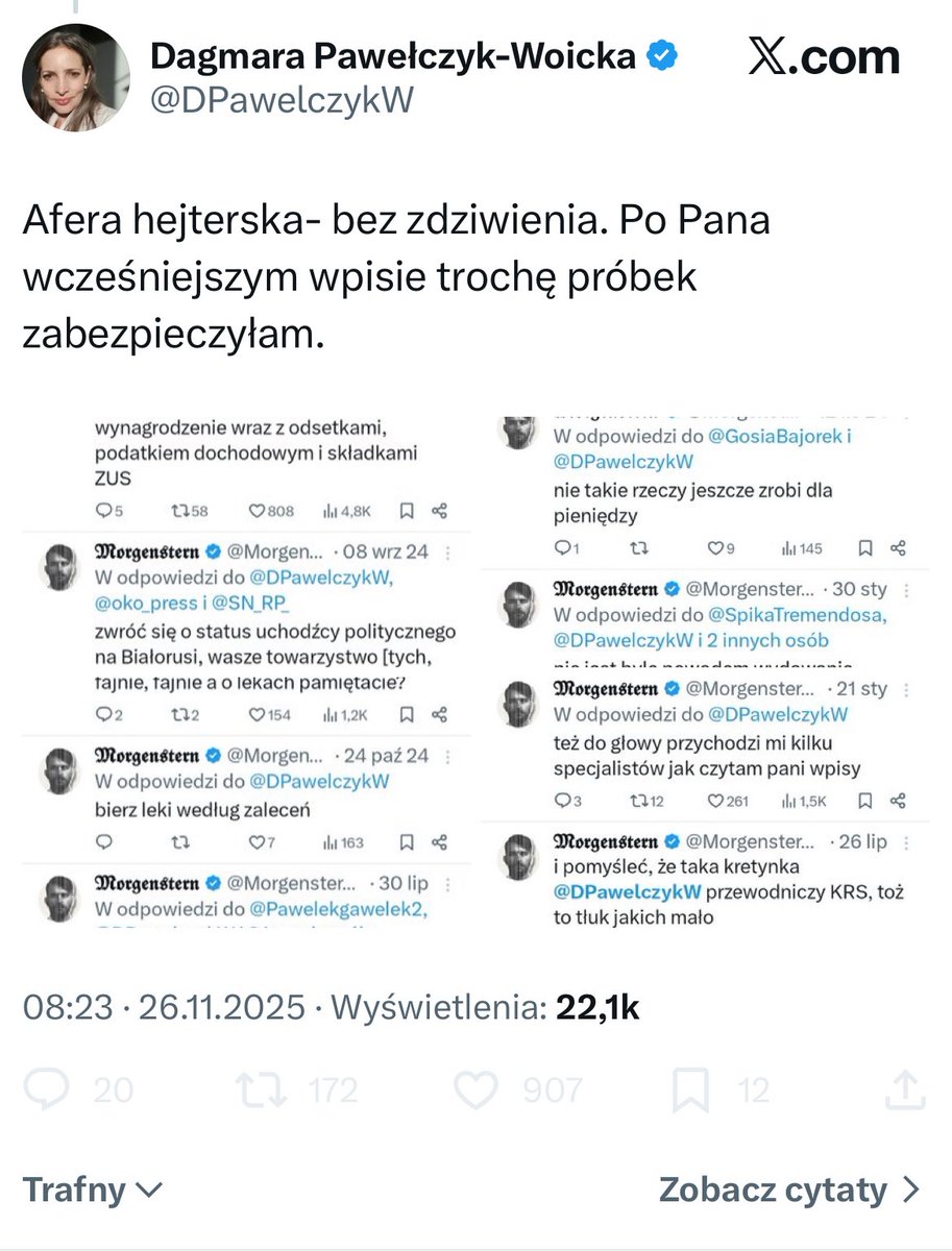 Przewodnicząca KRS czy to konto parody? Próbki czego zostały zabezpieczone ? 💩 na obecność lamblii?