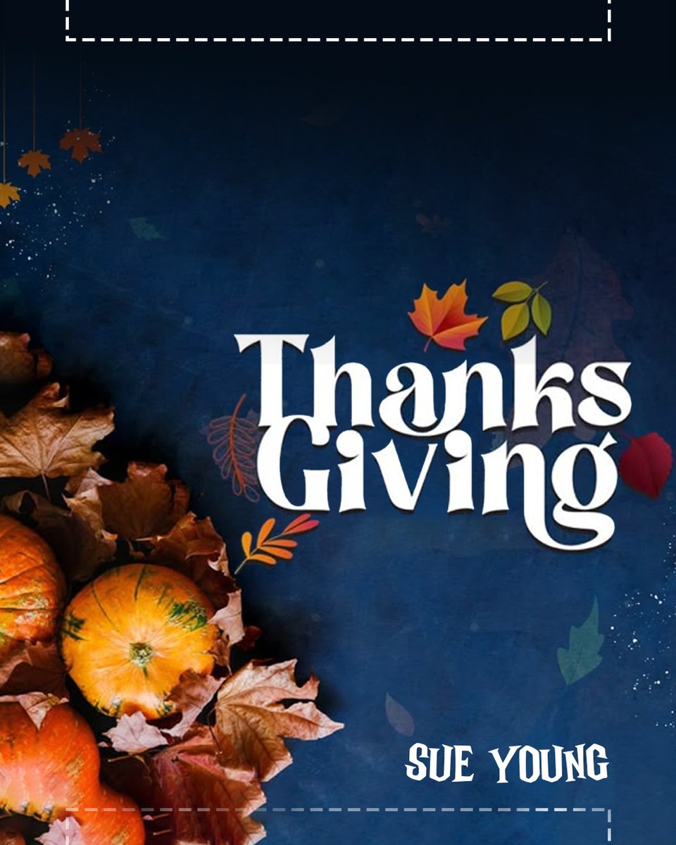 Sue_young_01's tweet image. Happy Thanksgiving! Grateful for inspiration, creativity, and everyone who enjoys my work.

 #AuthorVibes #HappyThanksgiving #WritingPassion #GratitudePost #BookCommunityLove