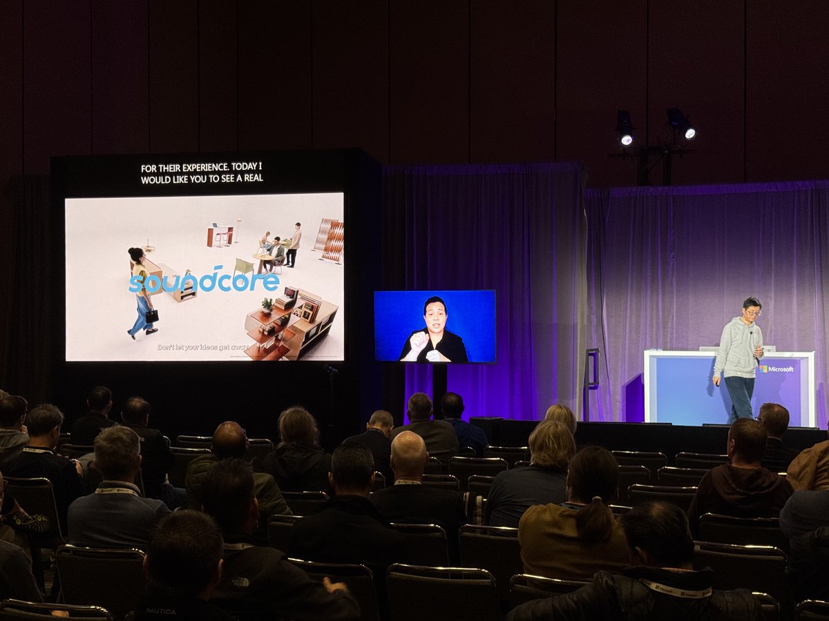 Big moment for soundcore Work at Microsoft Ignite 2025!
We previewed how the device will tap into Microsoft’s new LLM Speech tech for smarter, faster transcription.
Stay tuned—more innovation is on the way.

#soundcore #soundcorework #AI #microsoftignite