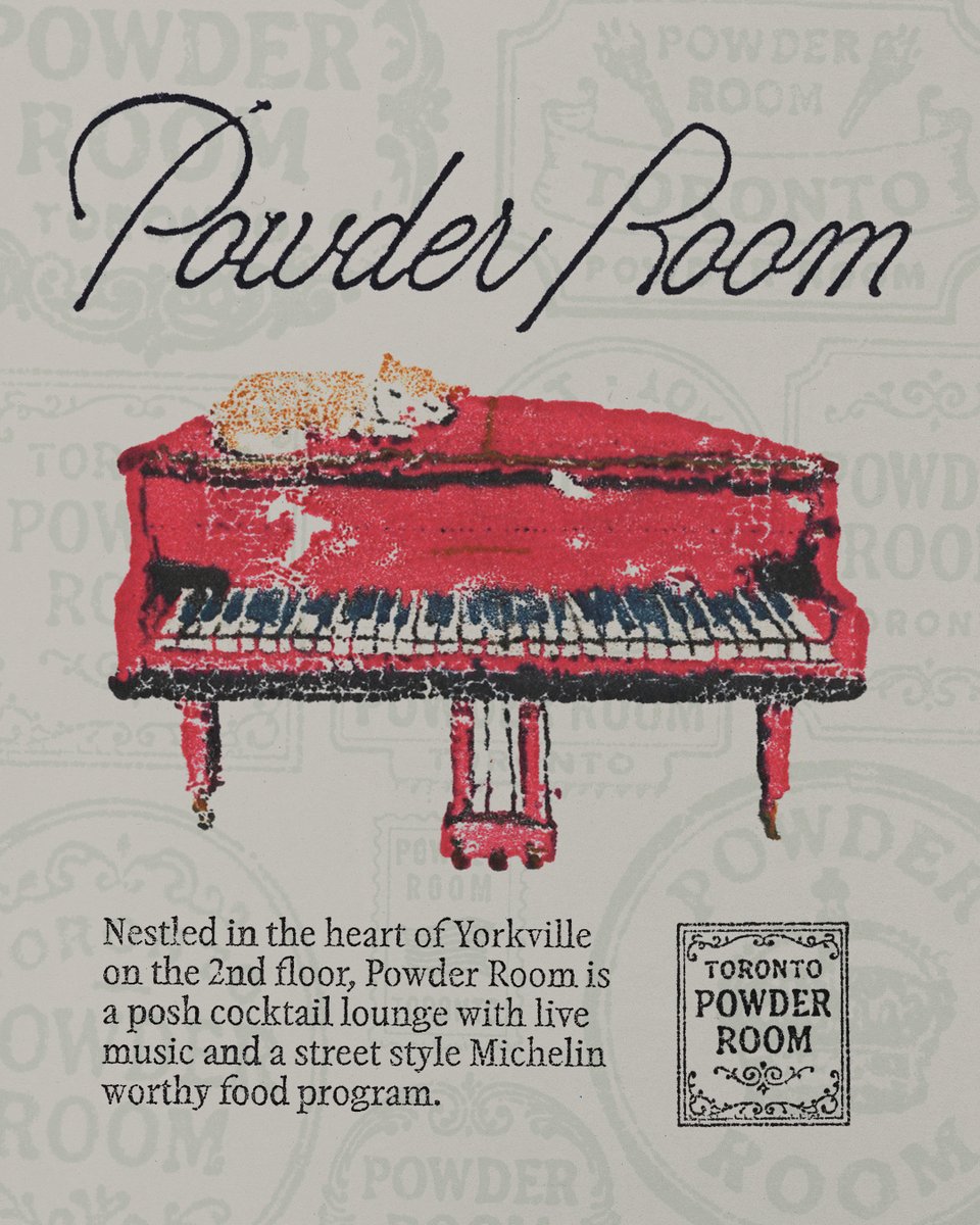 mindsparklemag's tweet photo. @REACHMOONBASE  worked on Toronto’s newest upscale dining establishment; Powder Room - located in Yorkville: https://t.co/SH8lJGpKgj https://t.co/sljmG7DJQx