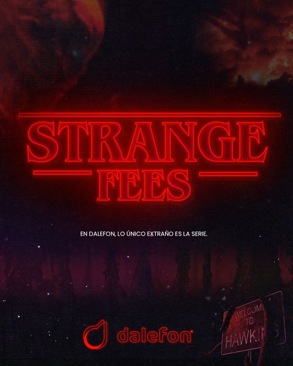 ¿Tu saldo desaparece misteriosamente? 😧 Eso sí da miedo. 👻 Cámbiate a la telefonía que no vive en el "Upside Down".  Cuentas claras y gigas reales.😉💜

#StrangerThings5  #Dalefon #TelefoníaMorada #DesataTuGrandeza