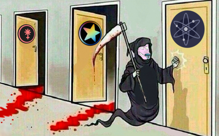 Breaking News:  <a href="/StargazeZone/">Stargaze ✨🔭</a> is officially moving to the hub

This sets up the  <a href="/rekt_gang/">Rekt Gang</a> collection 'Rekt Bulls' to destroy yet another chain. 

<a href="/JunoNetwork/">Junø</a> > <a href="/StargazeZone/">Stargaze ✨🔭</a> > <a href="/cosmos/">Cosmos - The Interchain ⚛️</a> 

All hope is lost