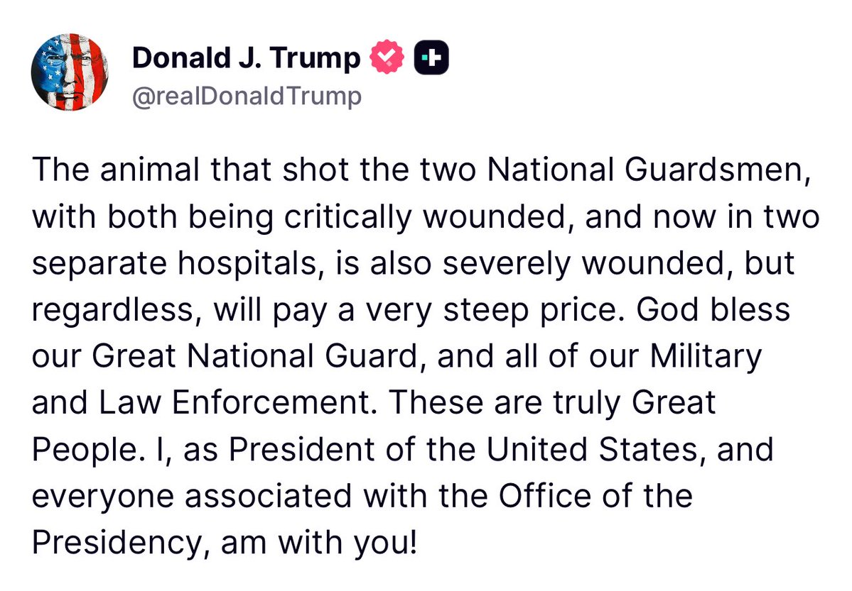 This is exactly the type of presidential response that I voted for. Thank you President Trump. 🙏🏻🇺🇸