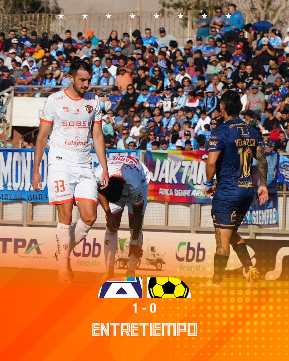 Final del primer tiempo ⏱️ 

Tras 45 minutos de juego, caemos por la mínima en Arica ⌛️

¡Vamos que lo damos vuelta Zorros! 🦊