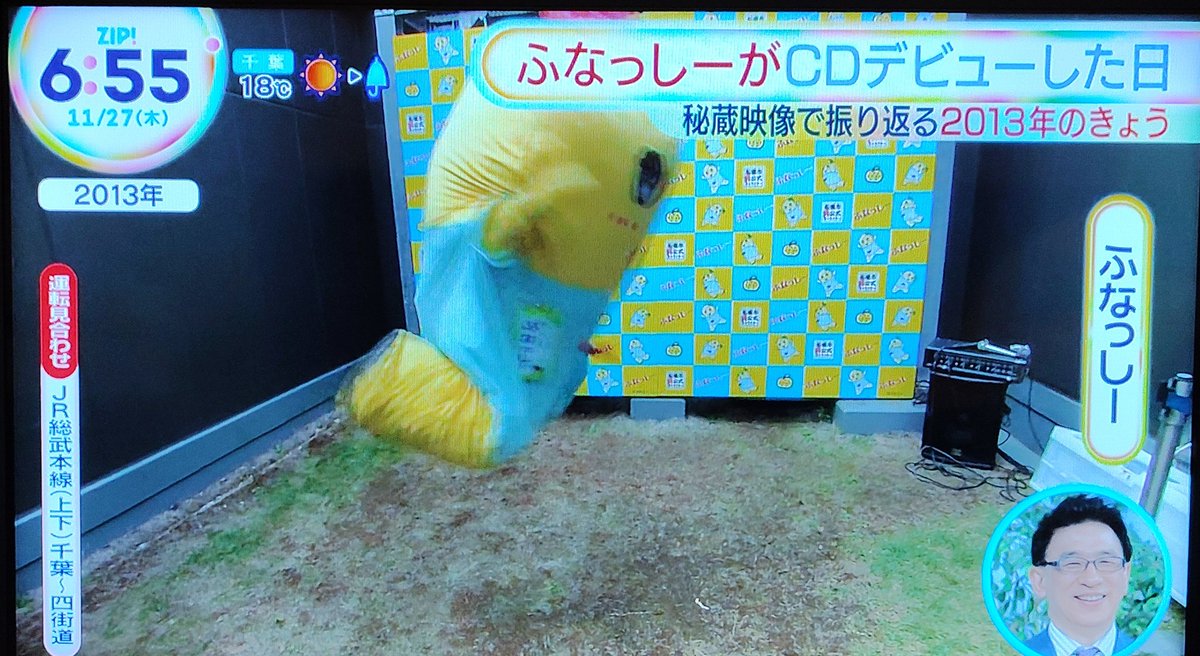 doka_274's tweet photo. おはなっしー♪ヾ(。゜▽゜)ノ
朝からふなちゃん！ #ZIP さん、ありがとなっしーーー！😆
#ふなっしー https://t.co/IzMVgitd27