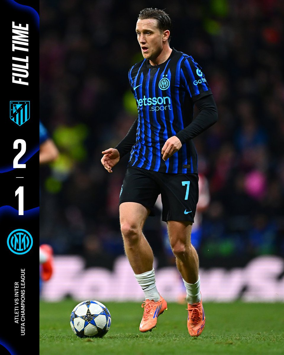 Inter's tweet image. Fischio finale