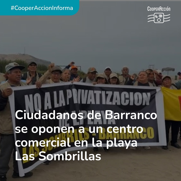 Vecinos y la Municipalidad de Barranco se encuentran alertas y movilizados ante la pretensión de construir un centro comercial con casino sobre la playa Las Sombrillas, en este distrito limeño. Lee más: tinyurl.com/yv8w9r8z