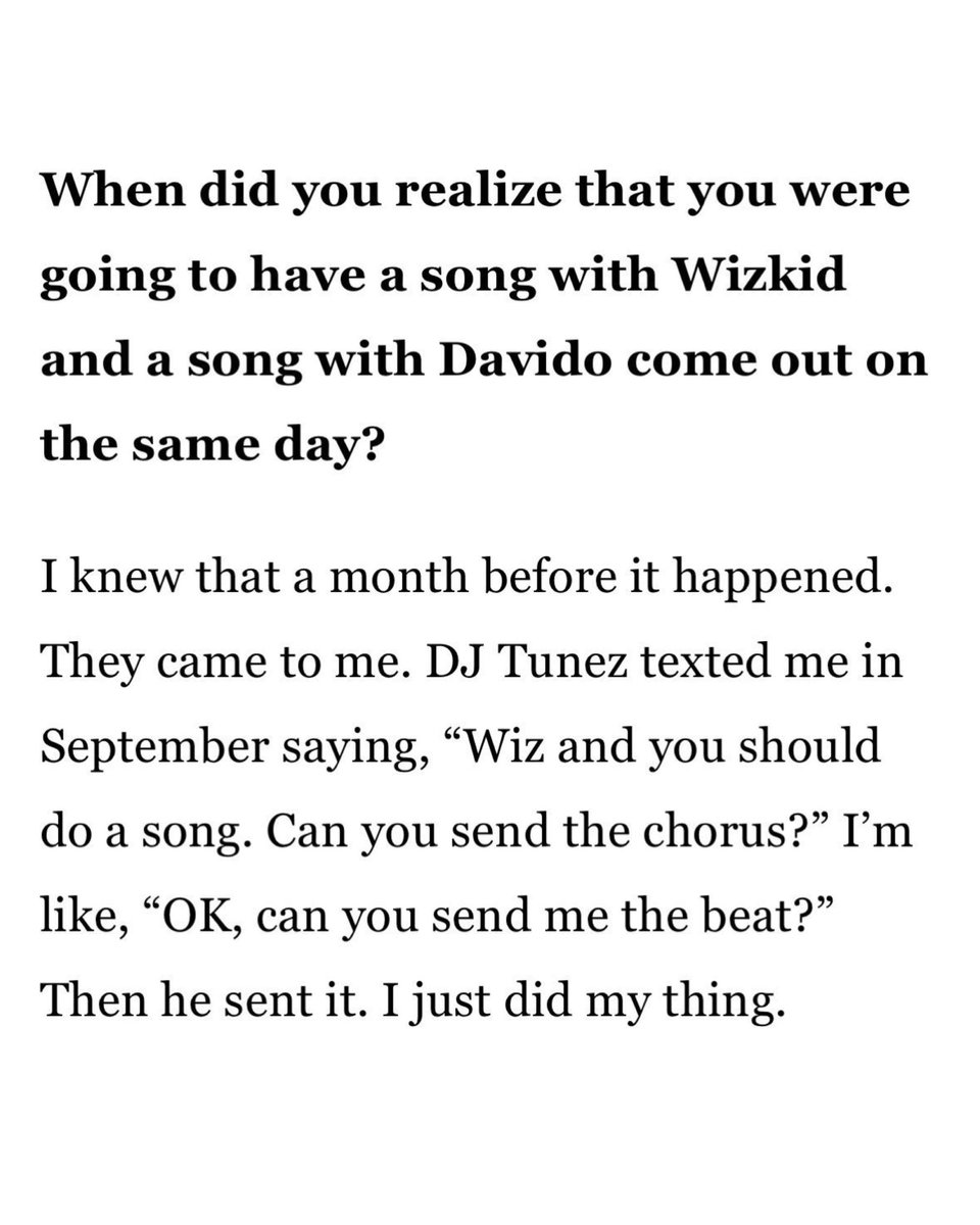 CTDAMEDIA's tweet photo. In a recent Billboard interview, Mavo revealed how “MONEY CONSTANT” with Wizkid and “Shakabulizzy (Remix)” with Davido were made.
Via: @billboard
#ctda #ctdamedia #mavo #wizkid #davido https://t.co/6db8w8atsV