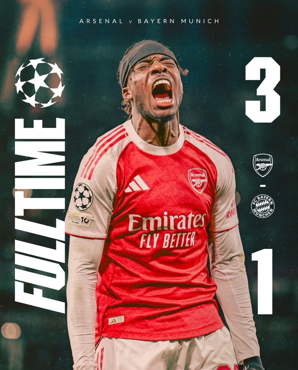نتيجة مباراة #الارسنال_بايرن_ميونخ