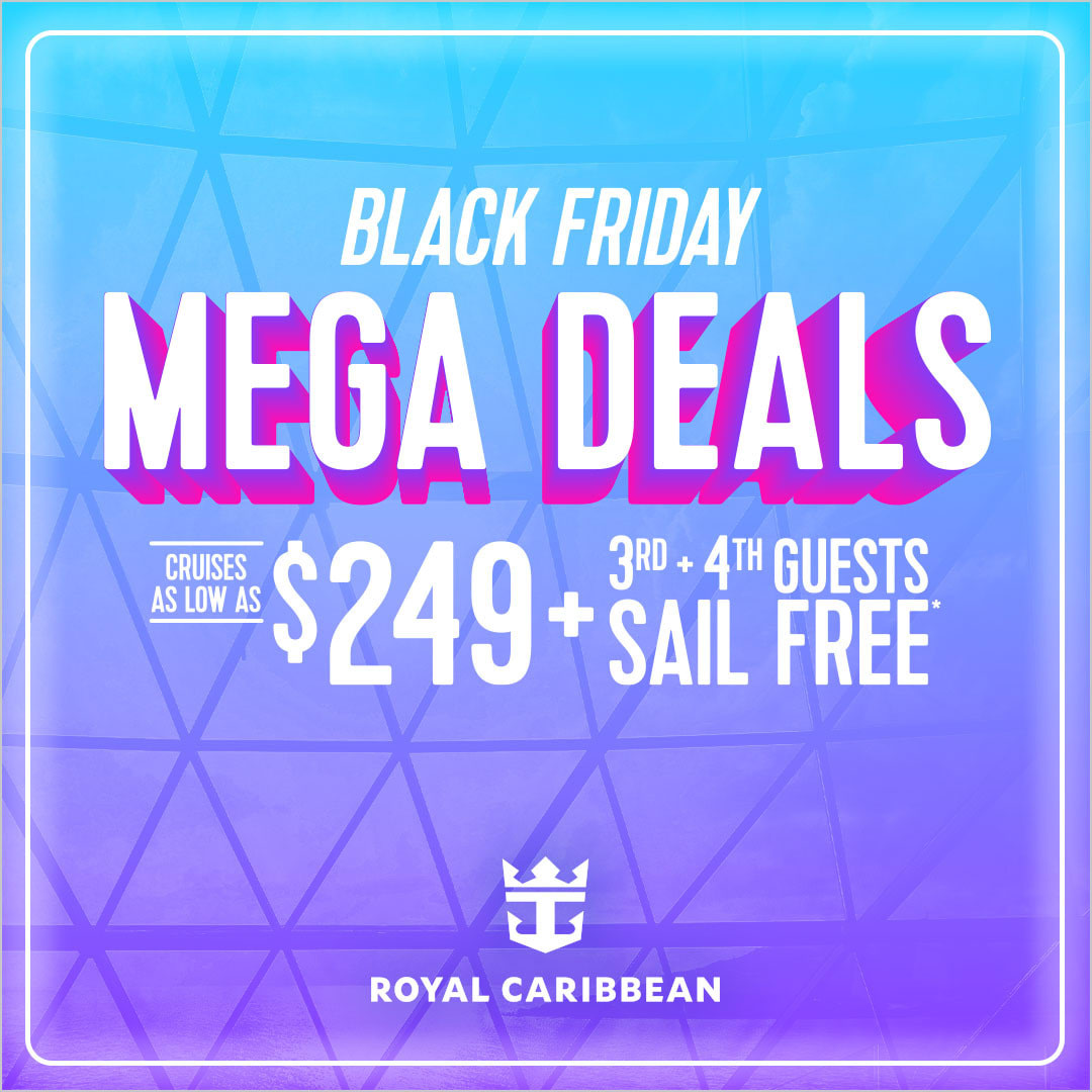 Your next Royal Caribbean getaway is about to be epic with over 300 sailings starting as low as $249 when you book now through December 2, 2025. This is on top of other incredible offers. Amazing savings. Unlimited adventure.

Contact me today to secure your spot 😎